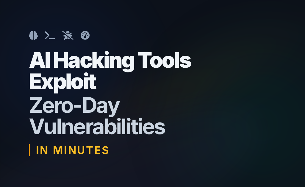 An abstract visualization of AI-driven cyberattacks, showing data streams targeting a vulnerability.