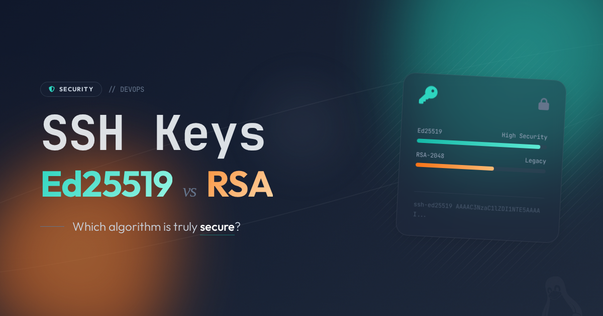 RSA vs. Ed25519: The Definitive SSH Security Guide (2026)