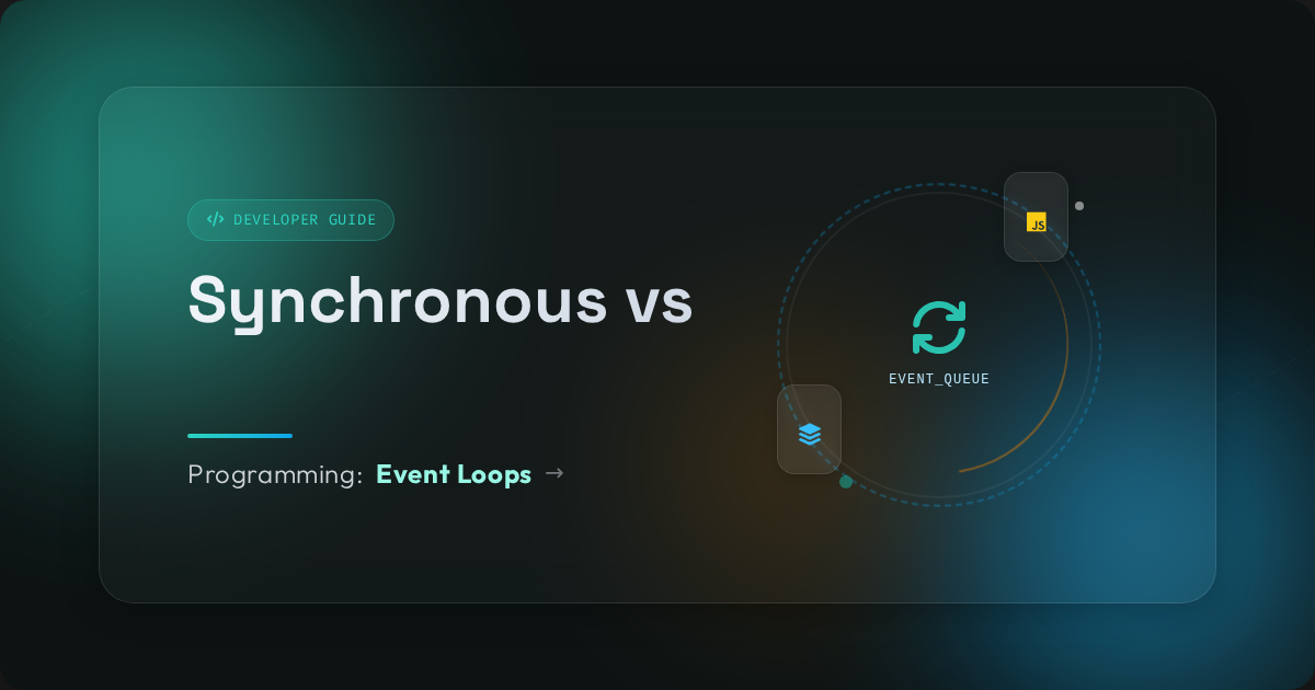 Conceptual illustration of synchronous vs asynchronous task processing